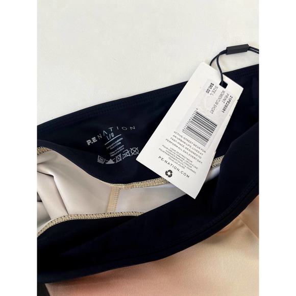 P.E Nation Momentum High Rise Bike Short Ombre Gradient Large - Picture 2 of 6